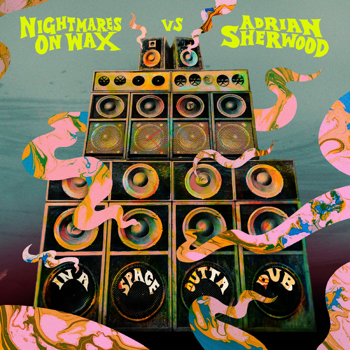 [PRE-ORDER] Nightmares on Wax vs Adrian Sherwood - In A Space Outta Dub [Light Rose Vinyl] [Release Date: 04/03/2026] ( Vinyl )