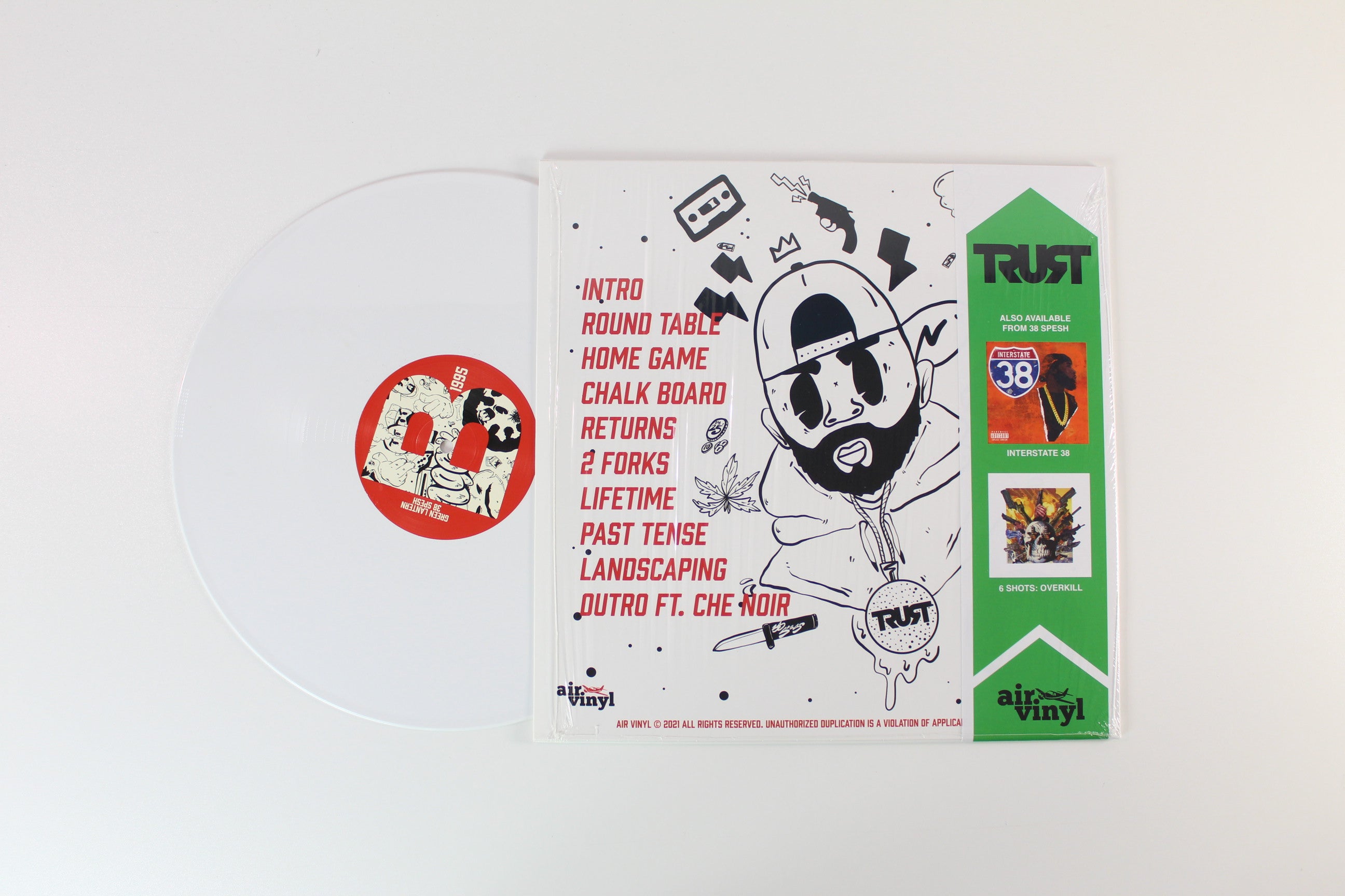 38 Spesh X Green Lantern - 1995 on Air Vinyl Ltd Edition White Vinyl ( Vinyl )